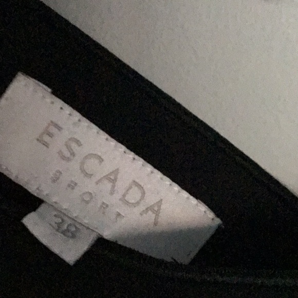 Escada Sport Classic Short Sleeve Dress w Lace & Grommet Detail Black Sz 38 - Picture 5 of 16